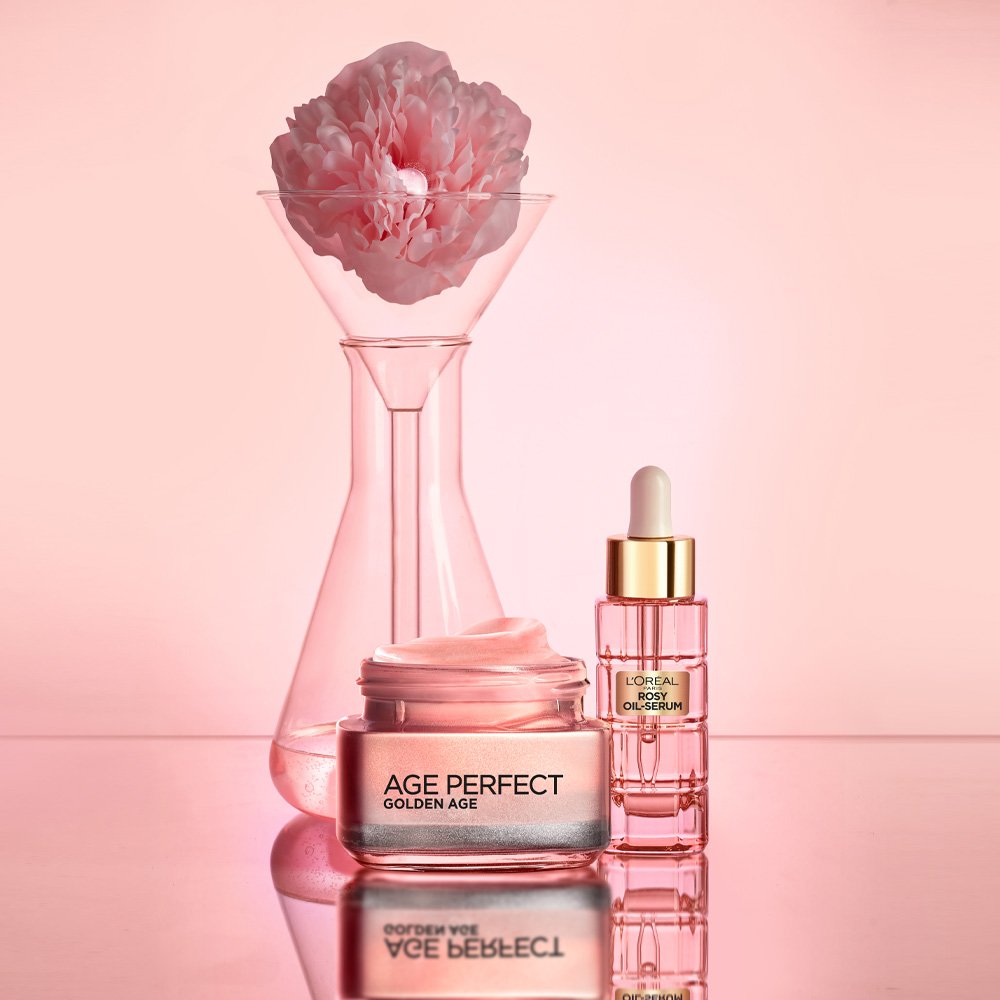 Eoap Skincare AgePerfect GoldenAge Crema Dia Rutina Rosy Flatlay 16